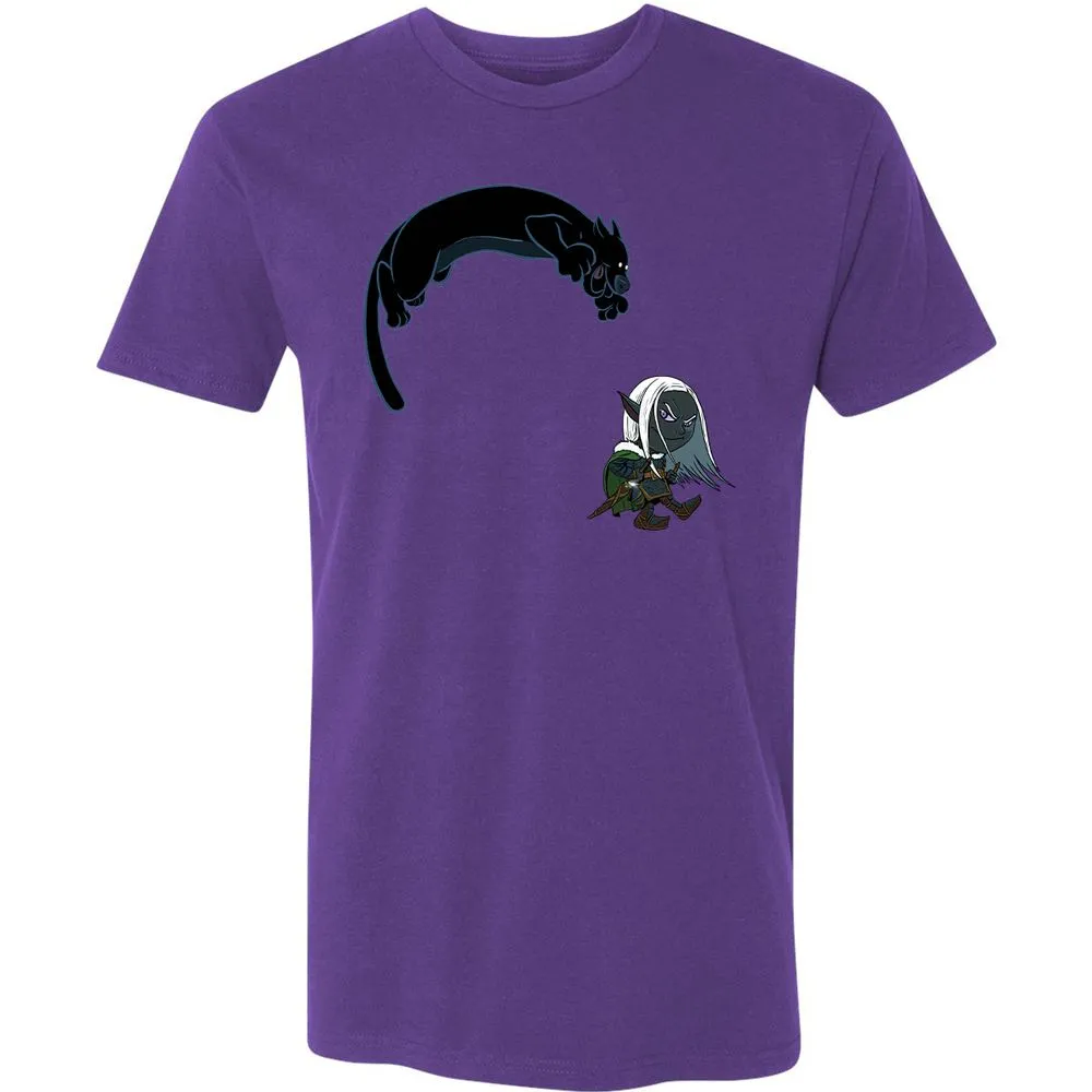 Drizzt And Guenhwyvar Premium Unisex T-Shirt - Purple Rush - 7