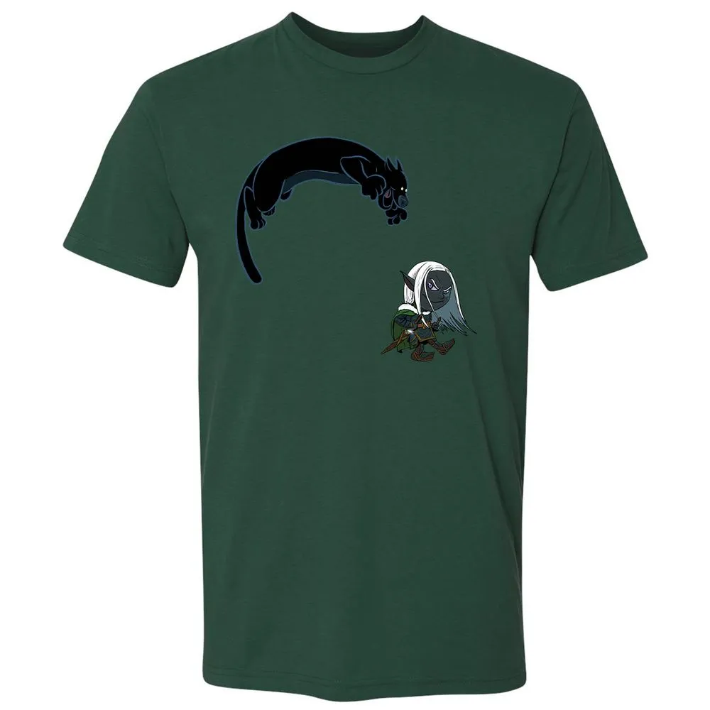 Drizzt And Guenhwyvar Premium Unisex T-Shirt - Forest Green - 13