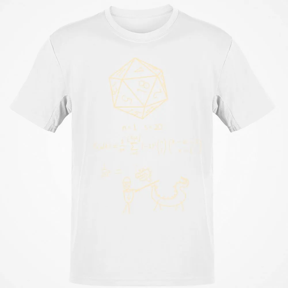 Science Of20 Sided Dice Classic Unisex T-Shirt - White - 12