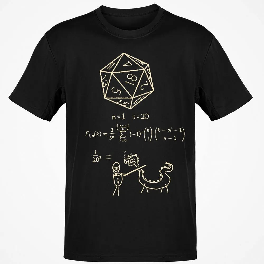 Science Of20 Sided Dice Classic Unisex T-Shirt - Black - 1