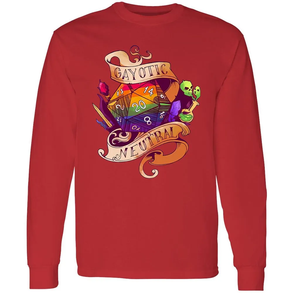 Gayotic Neutral Long Sleeve T-Shirt - Red - 14