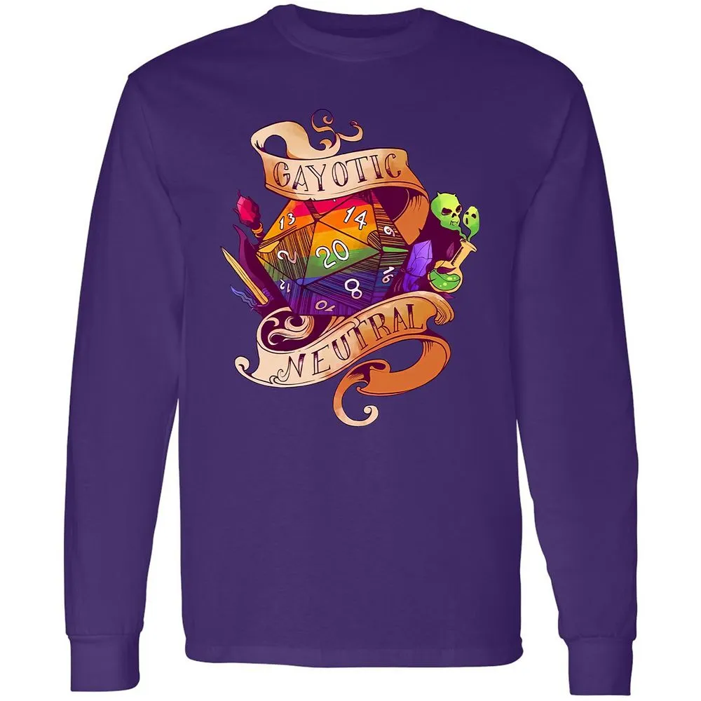 Gayotic Neutral Long Sleeve T-Shirt - Purple - 13