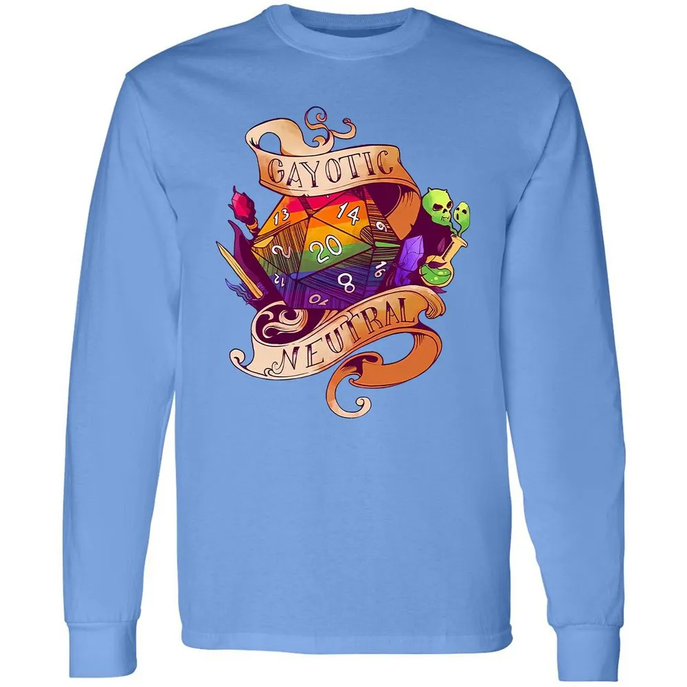 Gayotic Neutral Long Sleeve T-Shirt - Carolina Blue - 2