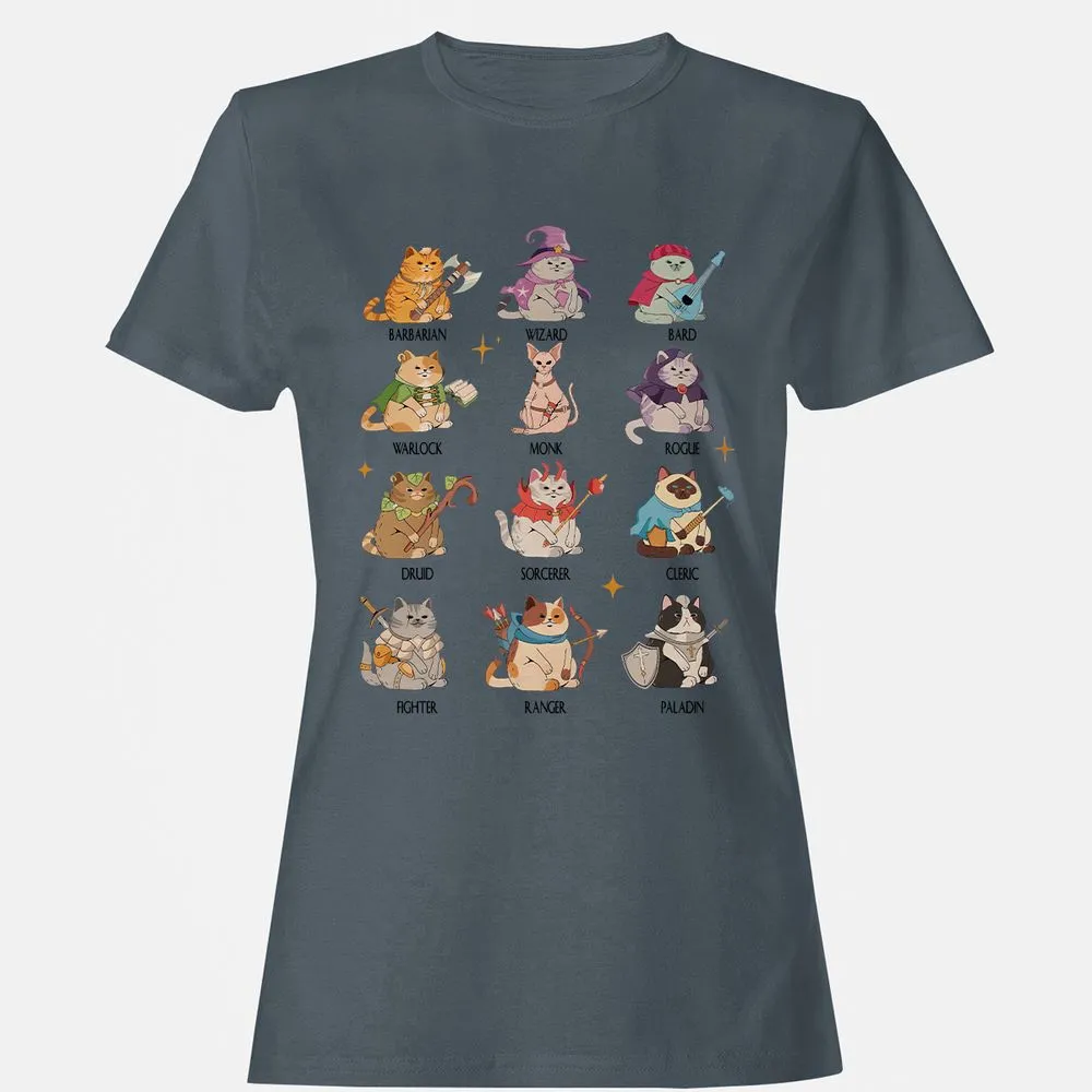 Dungeons And Cats Women's T-Shirt - Charcoal - 3