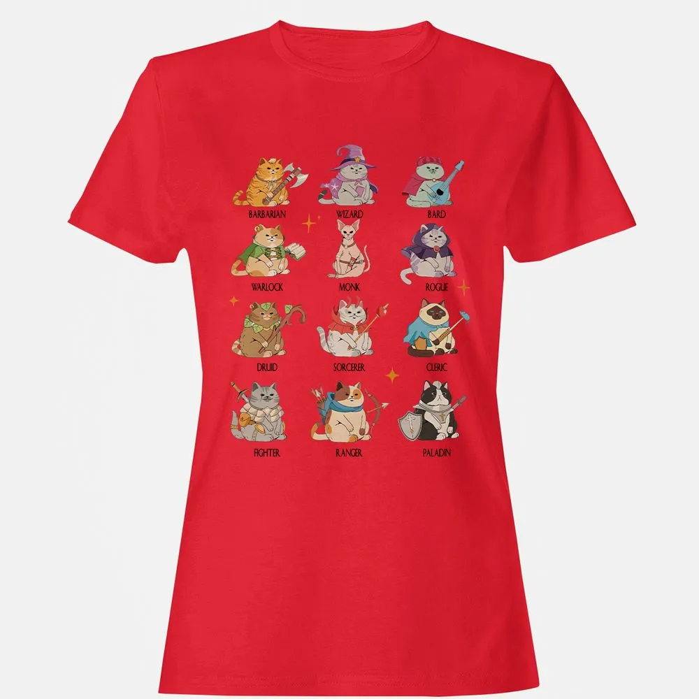 Dungeons And Cats Women's T-Shirt - Red - 13