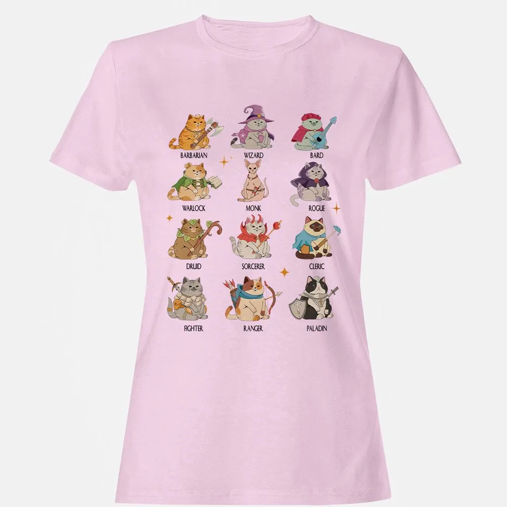 Dungeons And Cats Women's T-Shirt - Light Pink - 9