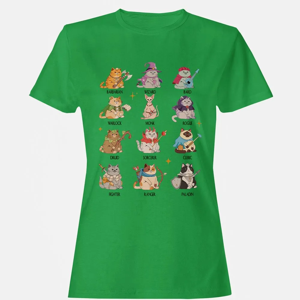 Dungeons And Cats Women's T-Shirt - Irish Green - 7
