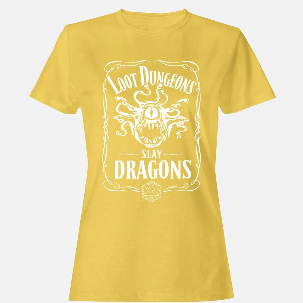 Loot Dungeon Slay Dragons Women's T-Shirt - Daisy - 4