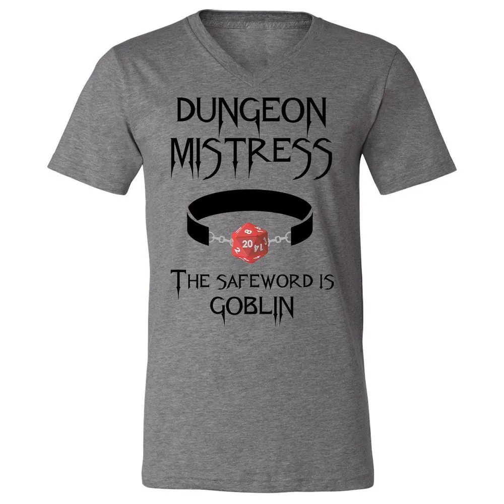 Dungeon Mistress Unisex V-Neck T-Shirt - Deep Heather - 13
