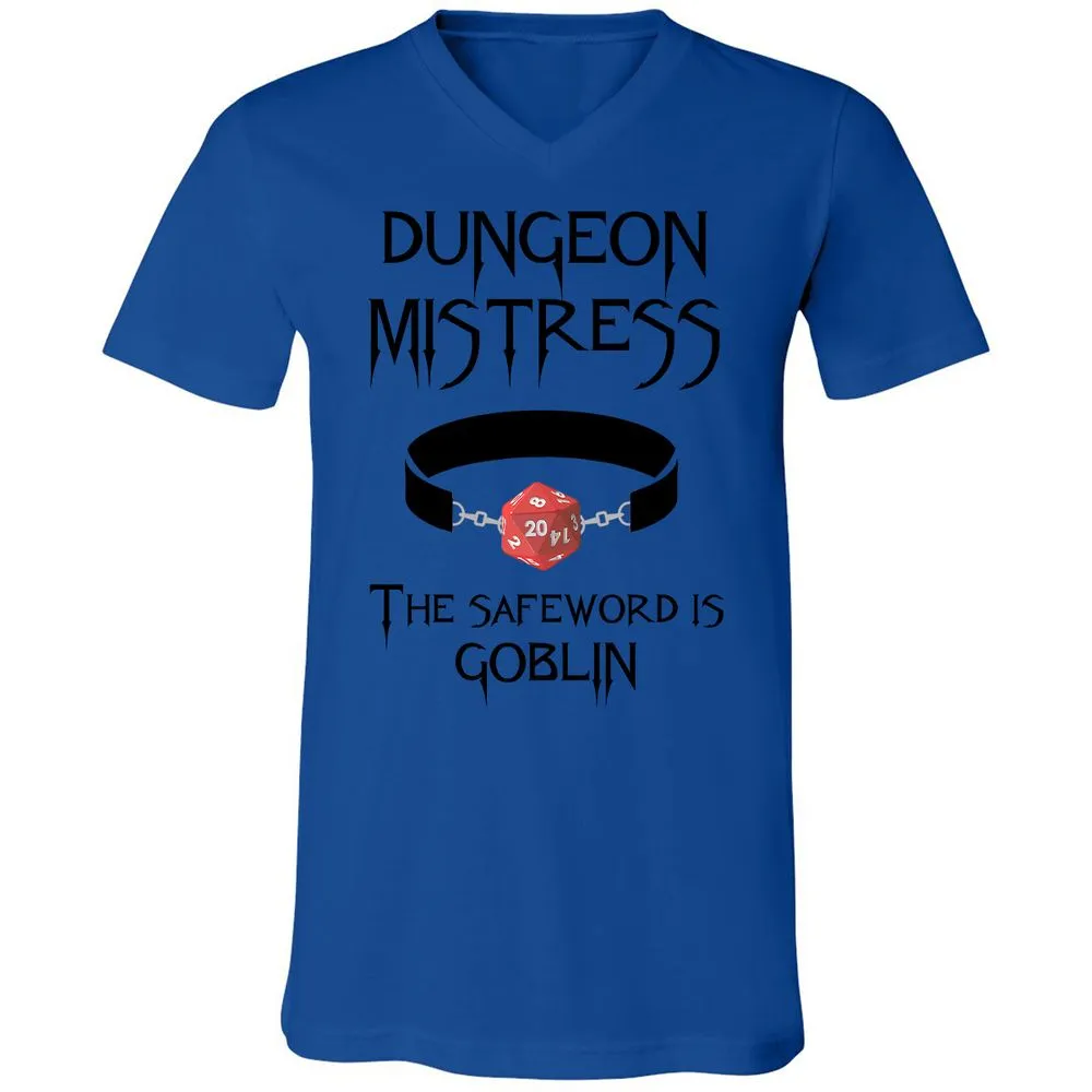 Dungeon Mistress Unisex V-Neck T-Shirt - True Royal - 4