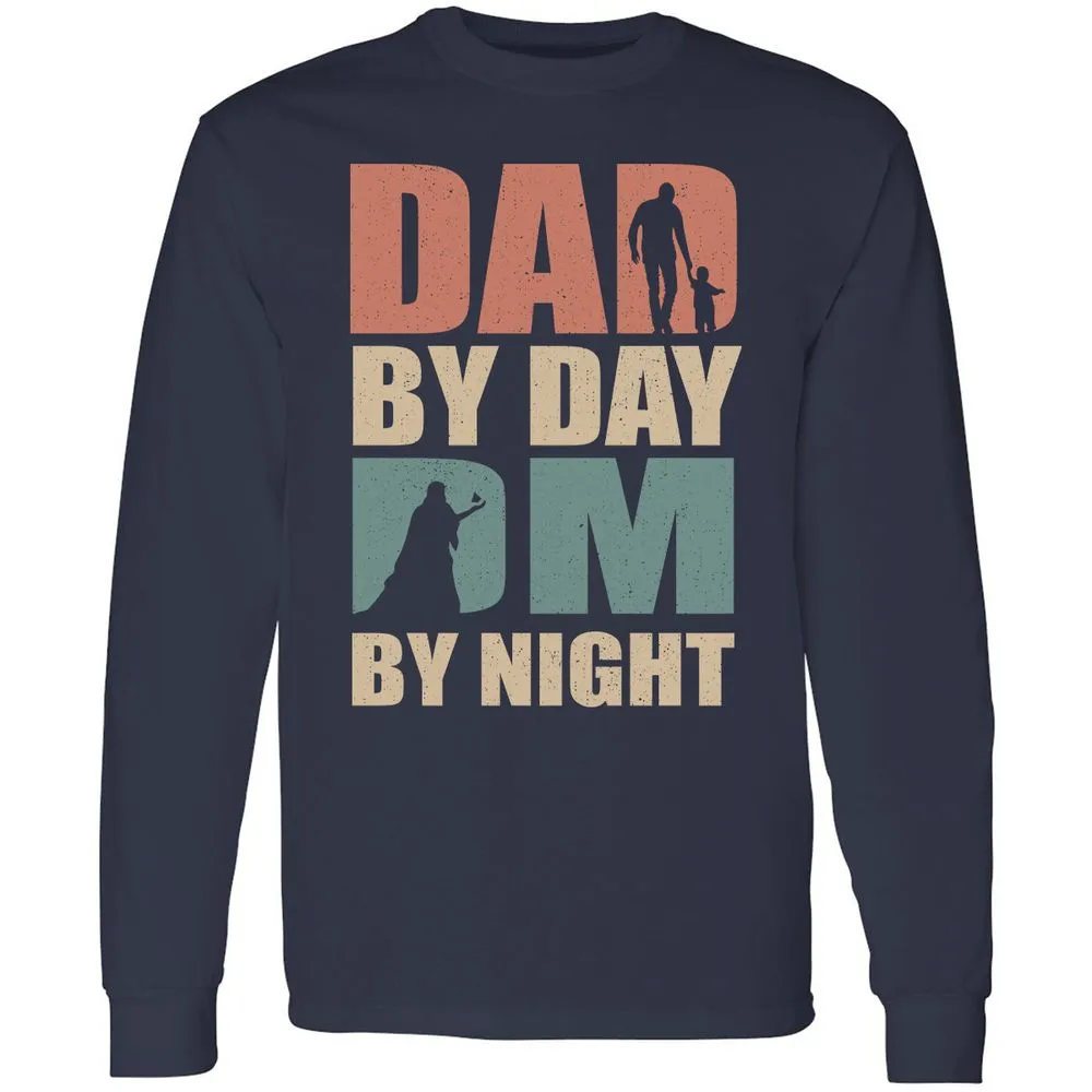 Dad By Day DM By Night - Navy - 2