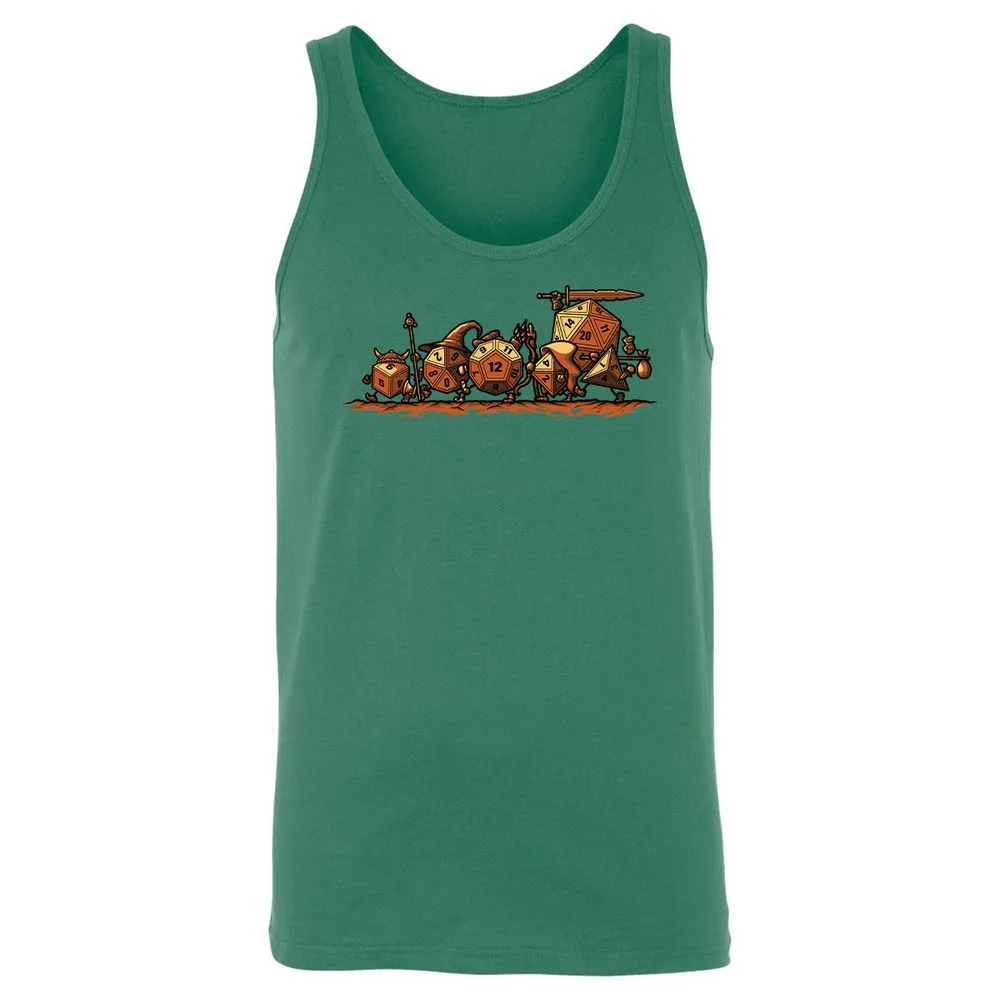 Fellowship Of The Dices Unisex Jersey Tank - Kelly - 9