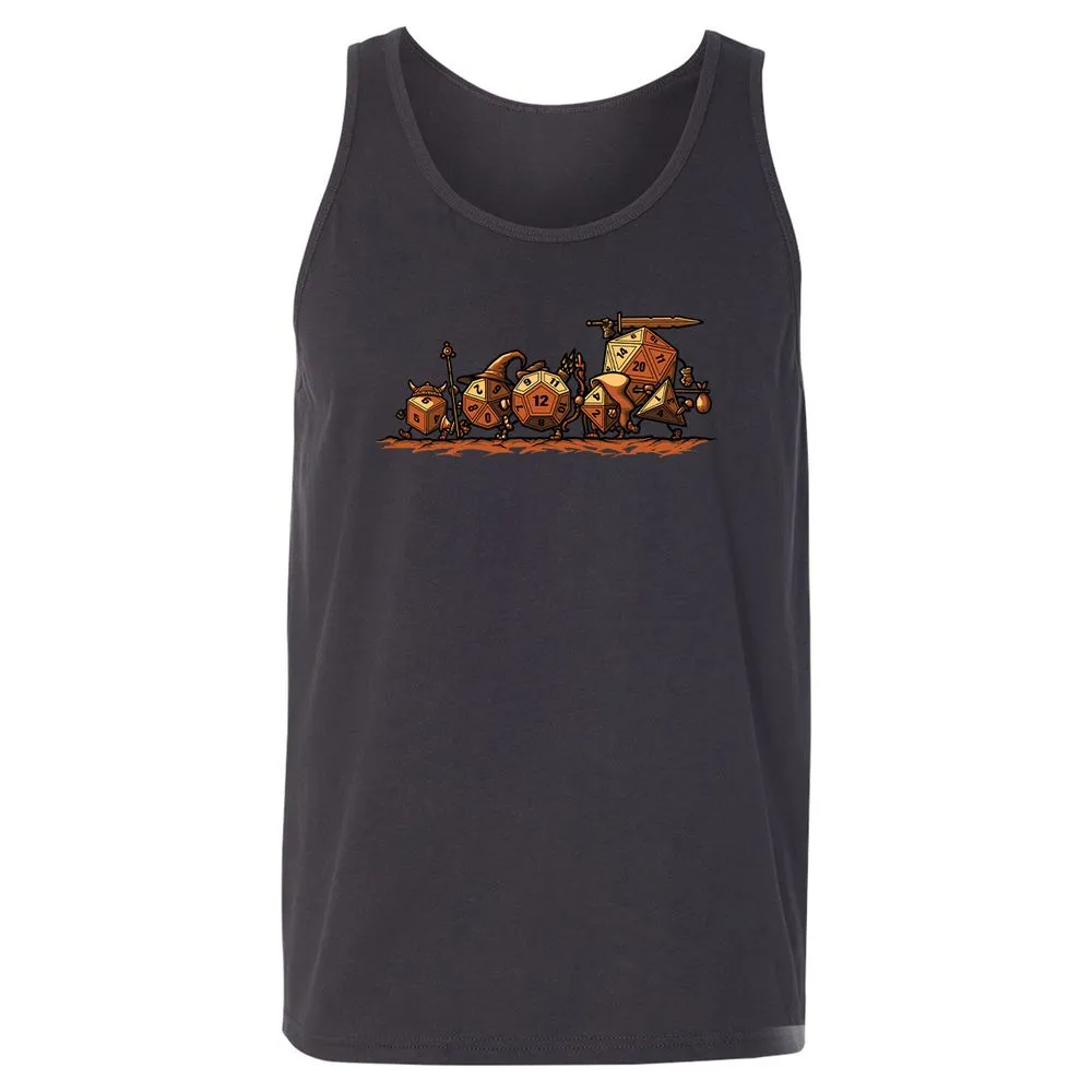 Fellowship Of The Dices Unisex Jersey Tank - Dark Grey - 7