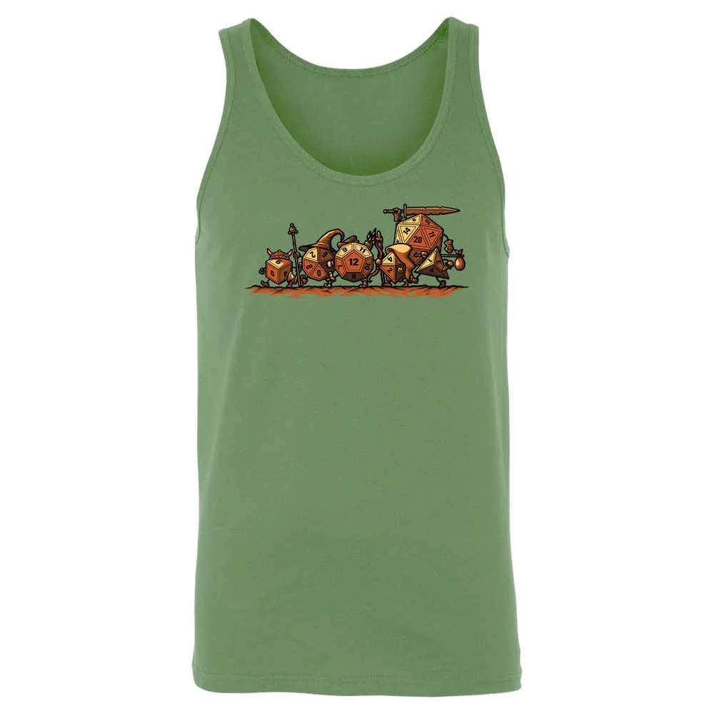 Fellowship Of The Dices Unisex Jersey Tank - Leaf - 10