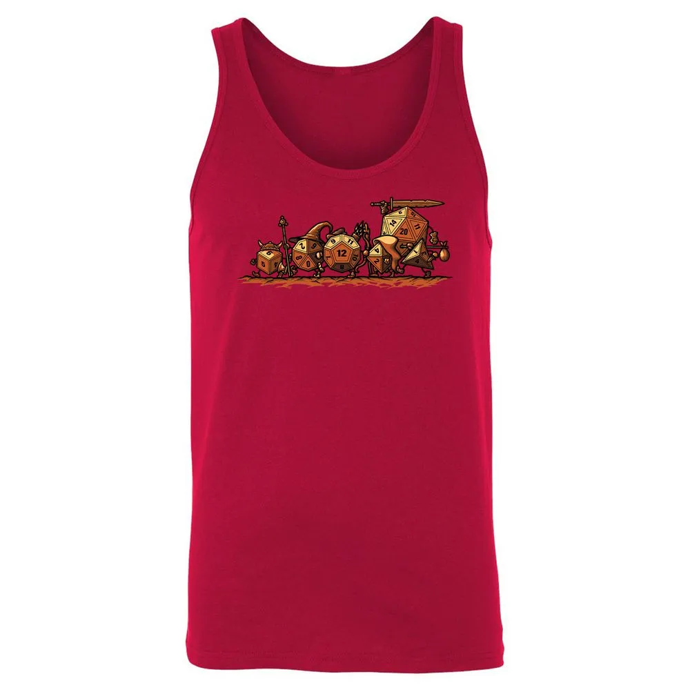 Fellowship Of The Dices Unisex Jersey Tank - Red - 11