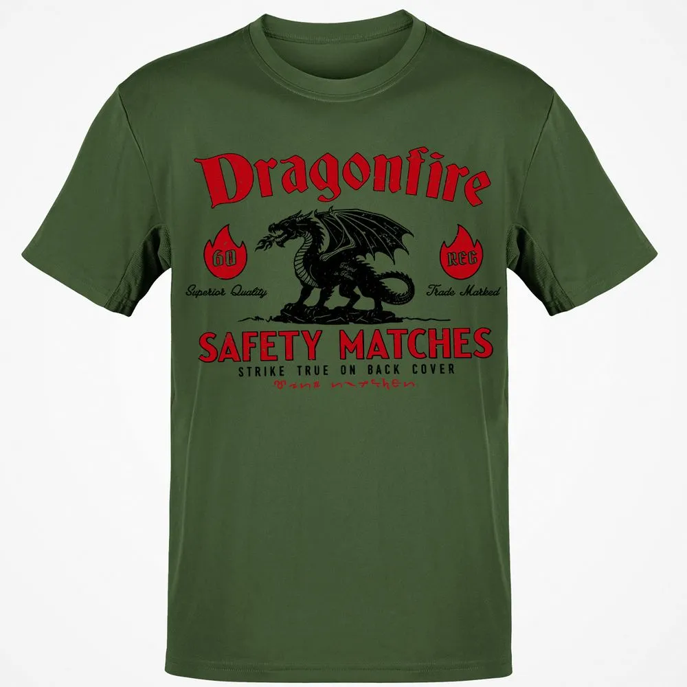 Dragonfire Classic Unisex T-Shirt - Military Green - 6