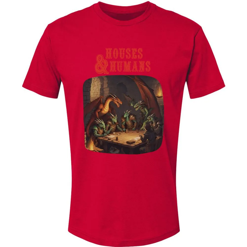 Houses And Humans Premium Unisex T-Shirt - Red - 6