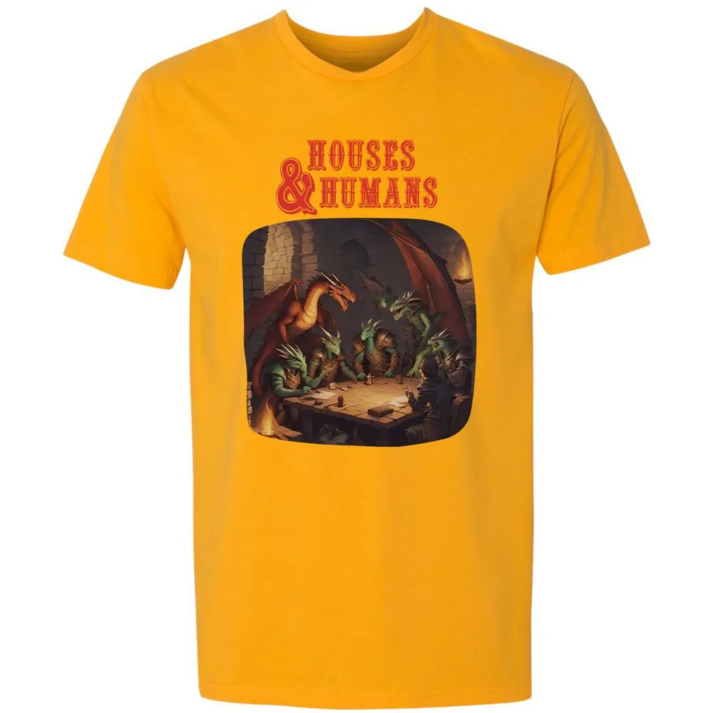 Houses And Humans Premium Unisex T-Shirt - Gold - 12