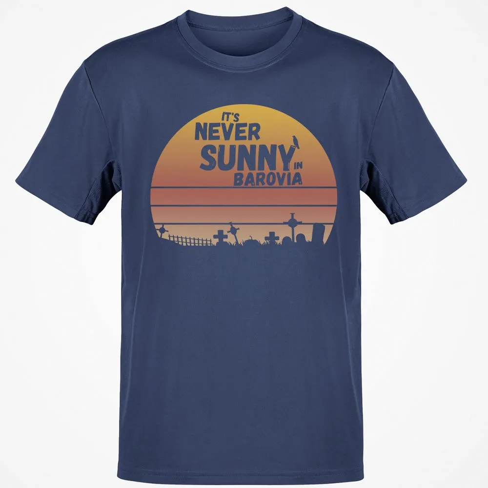 Vintage It's Never Sunny In Barovia Classic Unisex T-Shirt - Navy - 7