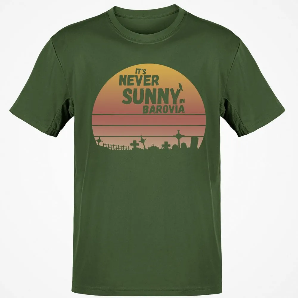 Vintage It's Never Sunny In Barovia Classic Unisex T-Shirt - Military Green - 6