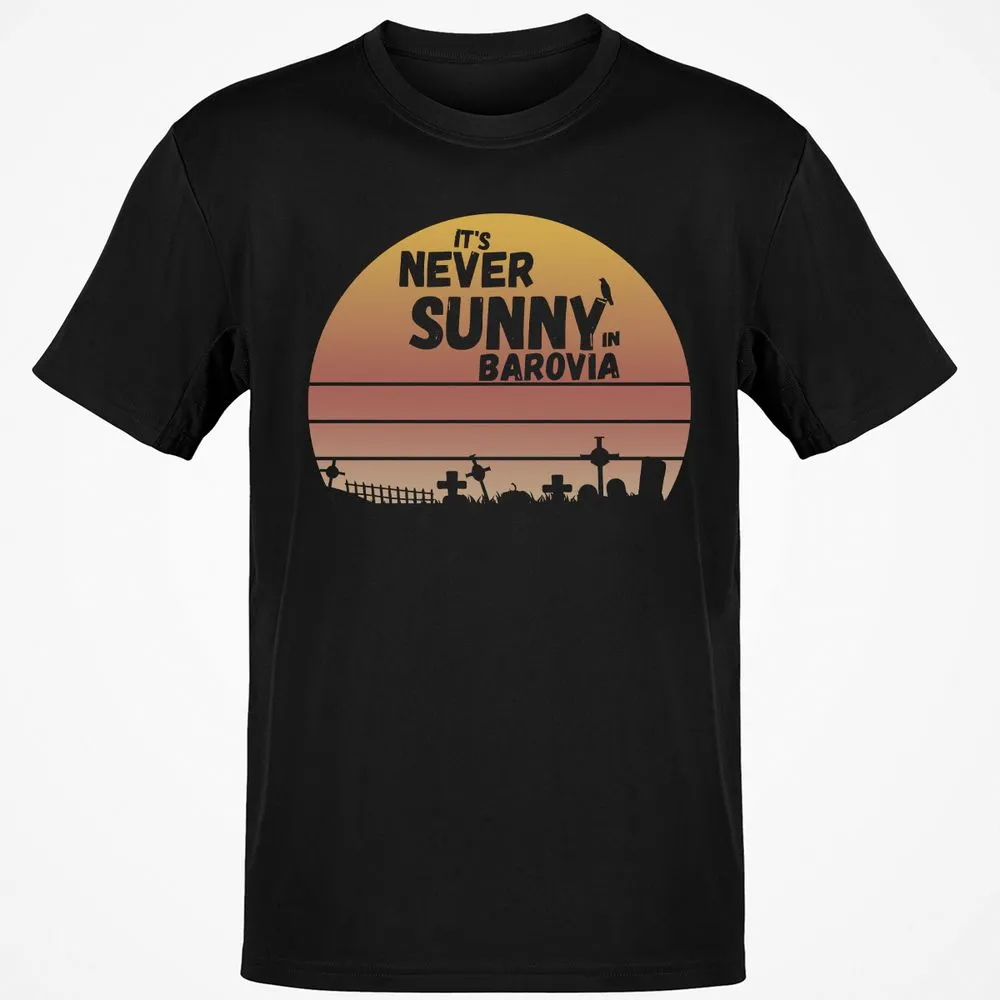 Vintage It's Never Sunny In Barovia Classic Unisex T-Shirt - Black - 1