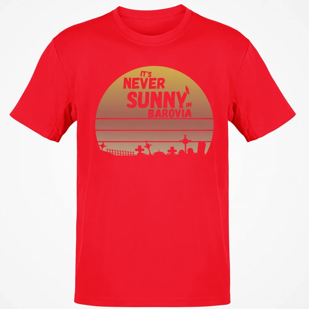 Vintage It's Never Sunny In Barovia Classic Unisex T-Shirt - Red - 10