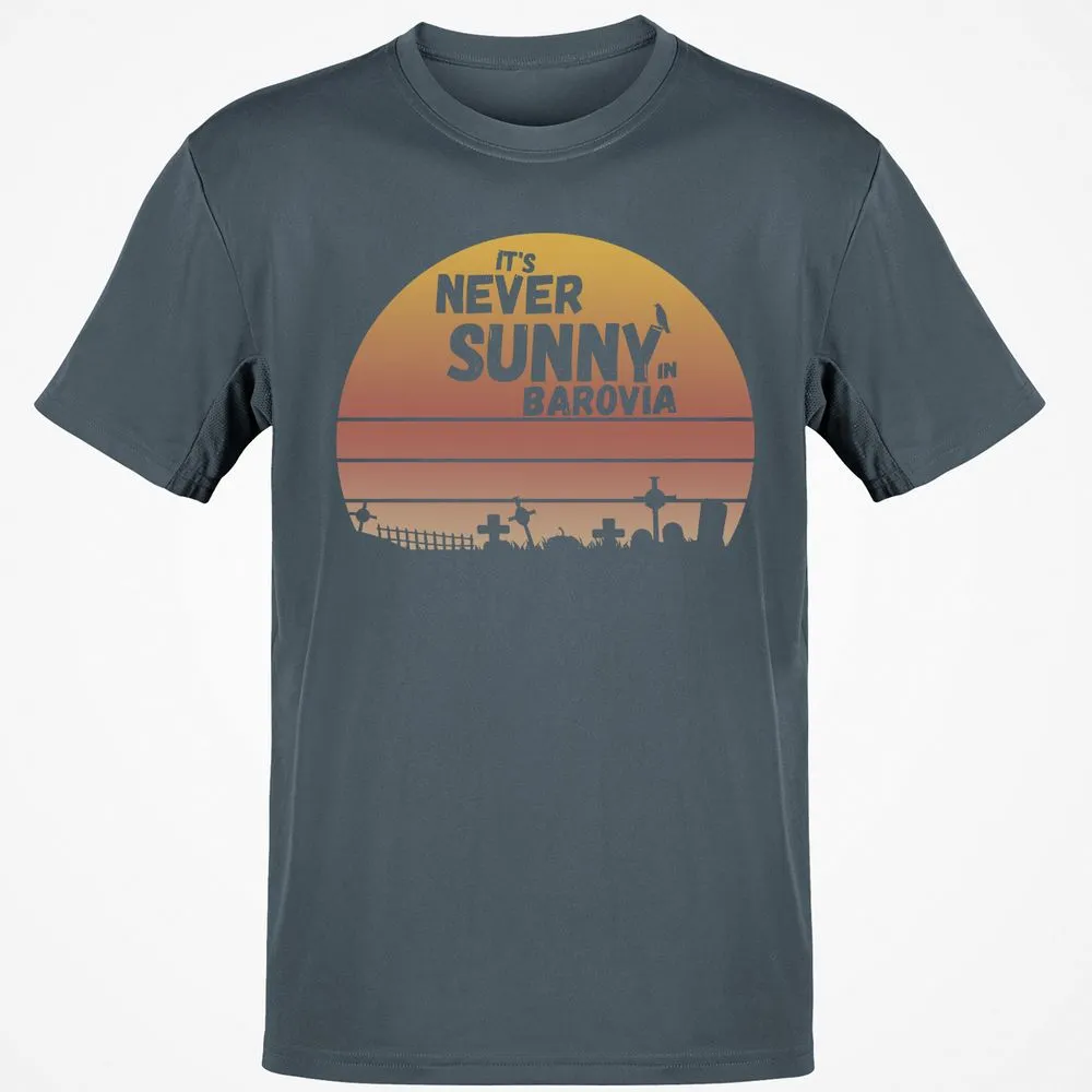 Vintage It's Never Sunny In Barovia Classic Unisex T-Shirt - Charcoal - 3