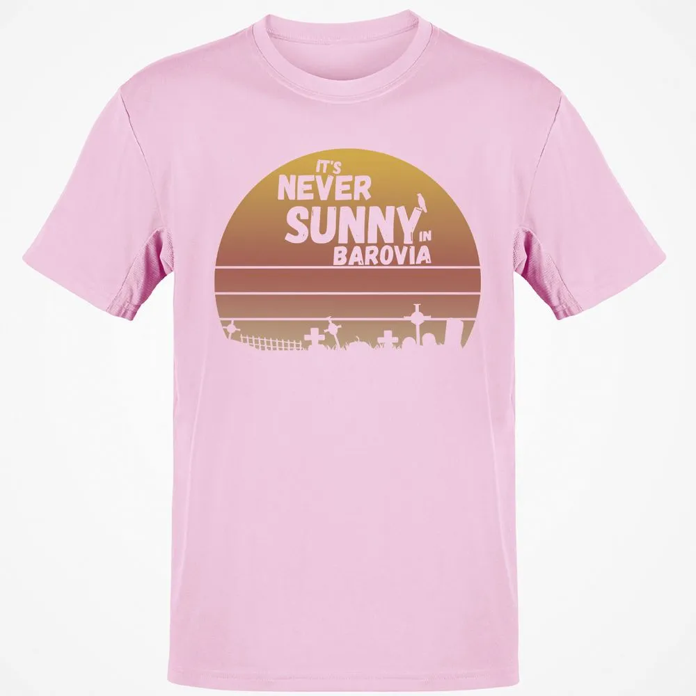 Vintage It's Never Sunny In Barovia Classic Unisex T-Shirt - Light Pink - 5