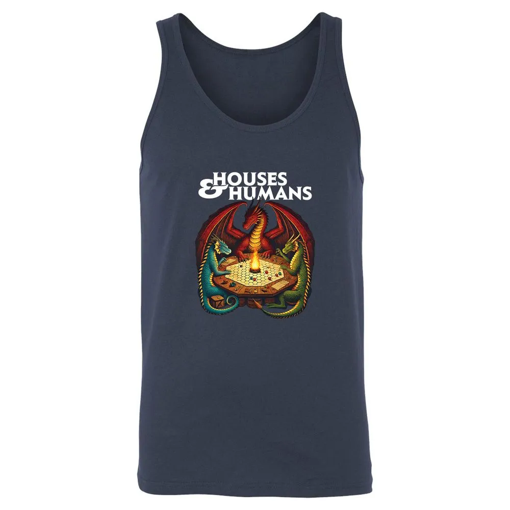 Houses & Humans Unisex Jersey Tank - Navy - 2