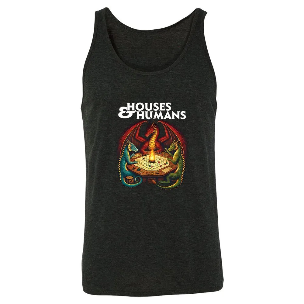 Houses & Humans Unisex Jersey Tank - Charcoal Black Triblend - 5