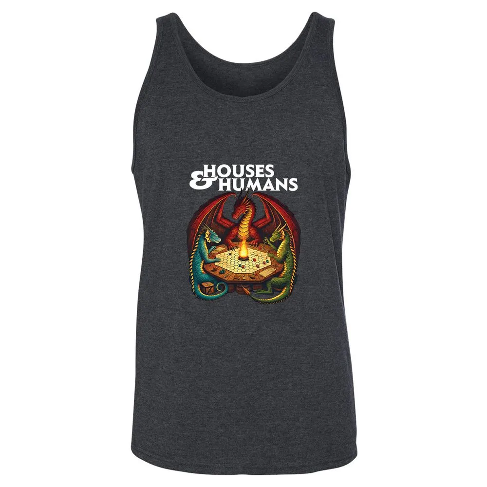 Houses & Humans Unisex Jersey Tank - Dark Grey Heather - 6