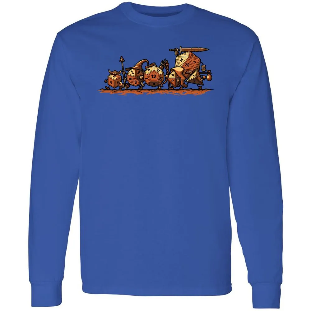 Fellowship Of The Dices Long Sleeve T-Shirt - Royal - 4