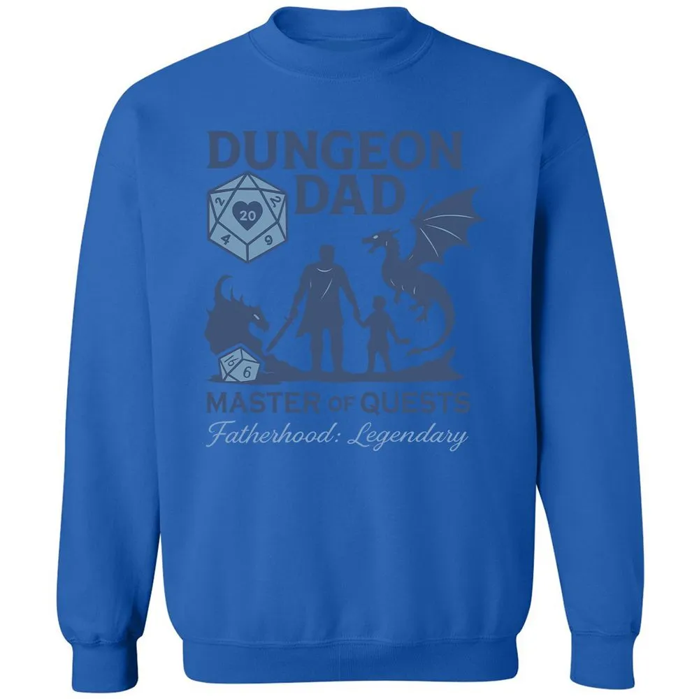 Dungeon Dad Master Of Quests Classic Unisex Sweatshirt - Royal - 9
