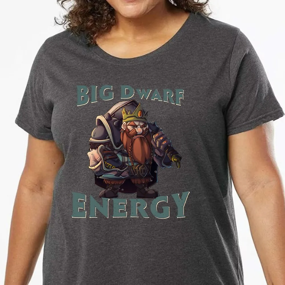 Big Dwarf Energy Ladies Curvy Jersey - model - 0