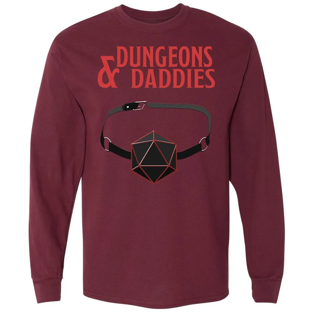 Dungeons And Daddies Long Sleeve T-Shirt - Maroon - 11