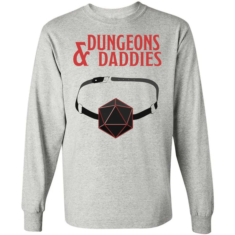 Dungeons And Daddies Long Sleeve T-Shirt - Ash - 7