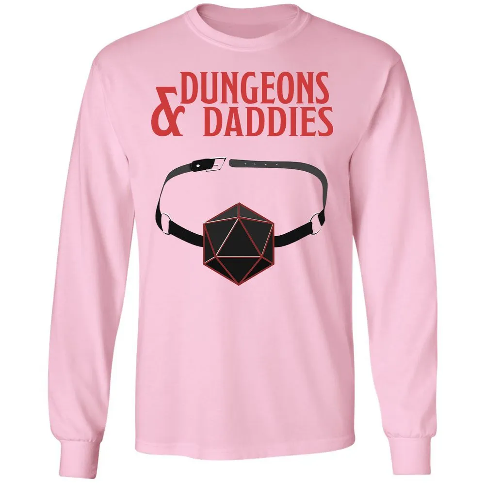 Dungeons And Daddies Long Sleeve T-Shirt - Light Pink - 3