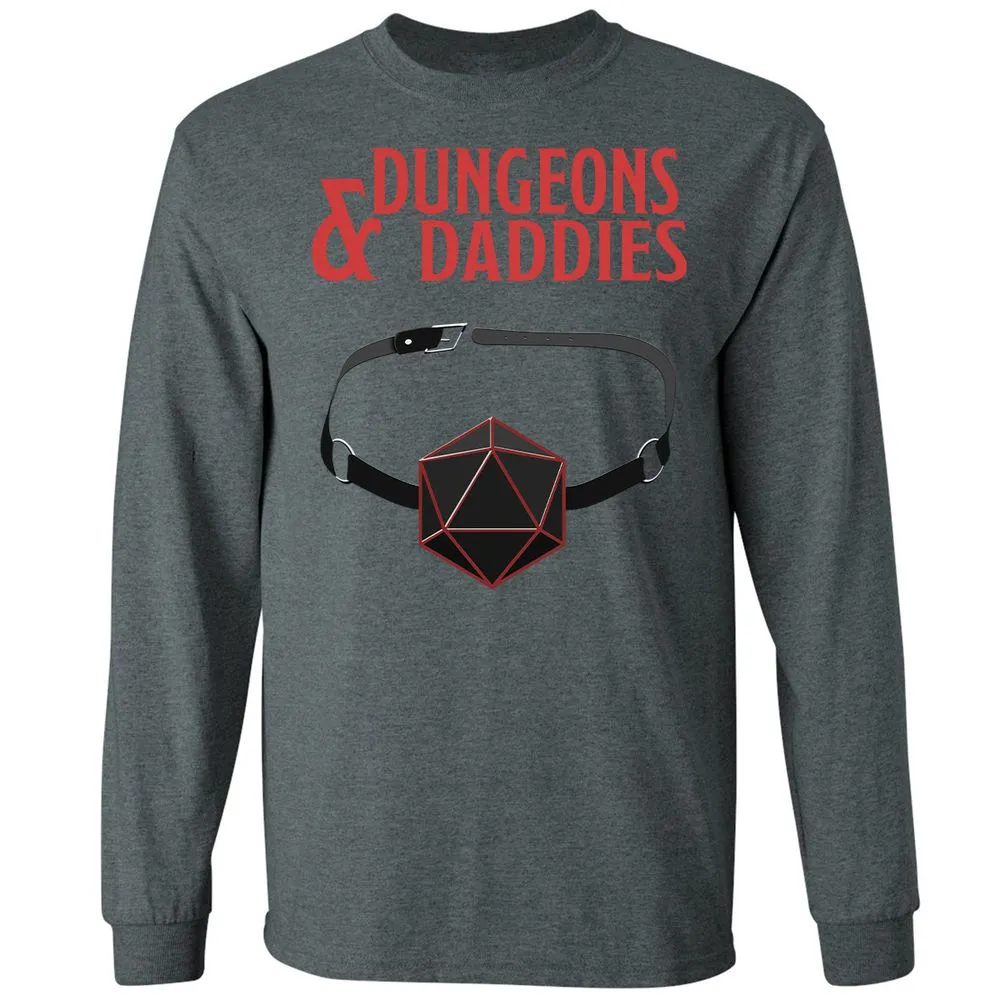 Dungeons And Daddies Long Sleeve T-Shirt - Dark Heather - 15