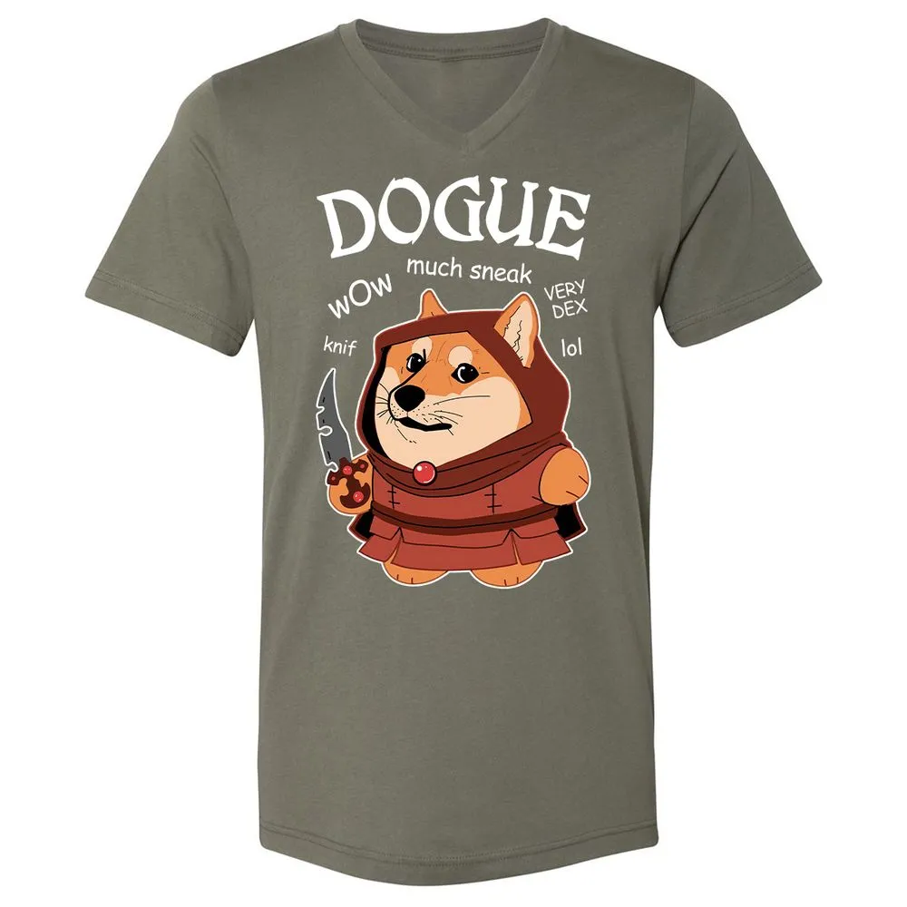 Dogue Class Unisex V-Neck T-Shirt - Military Green - 10