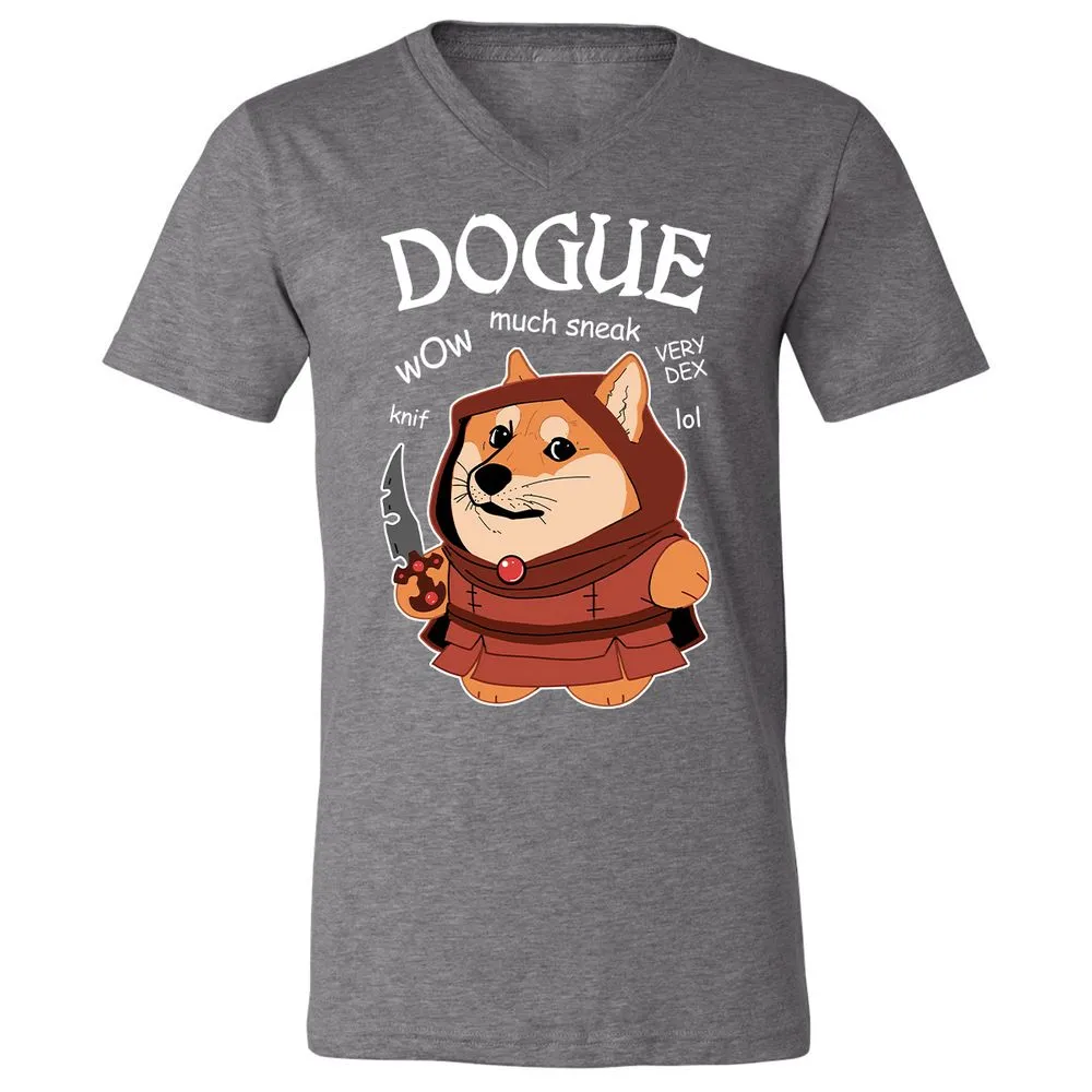 Dogue Class Unisex V-Neck T-Shirt - Deep Heather - 13