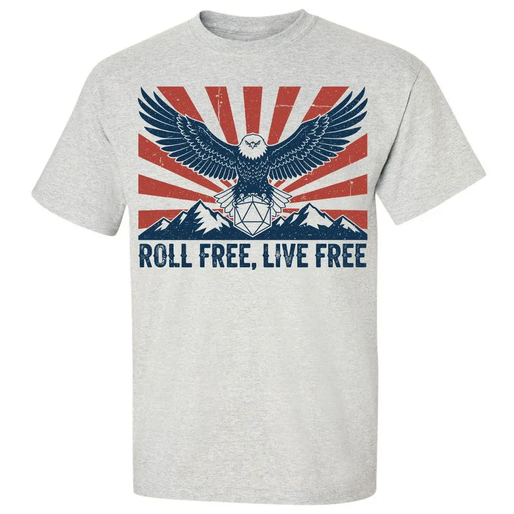 Roll Free, Live Free Classic Unisex T-Shirt - Ash - 2