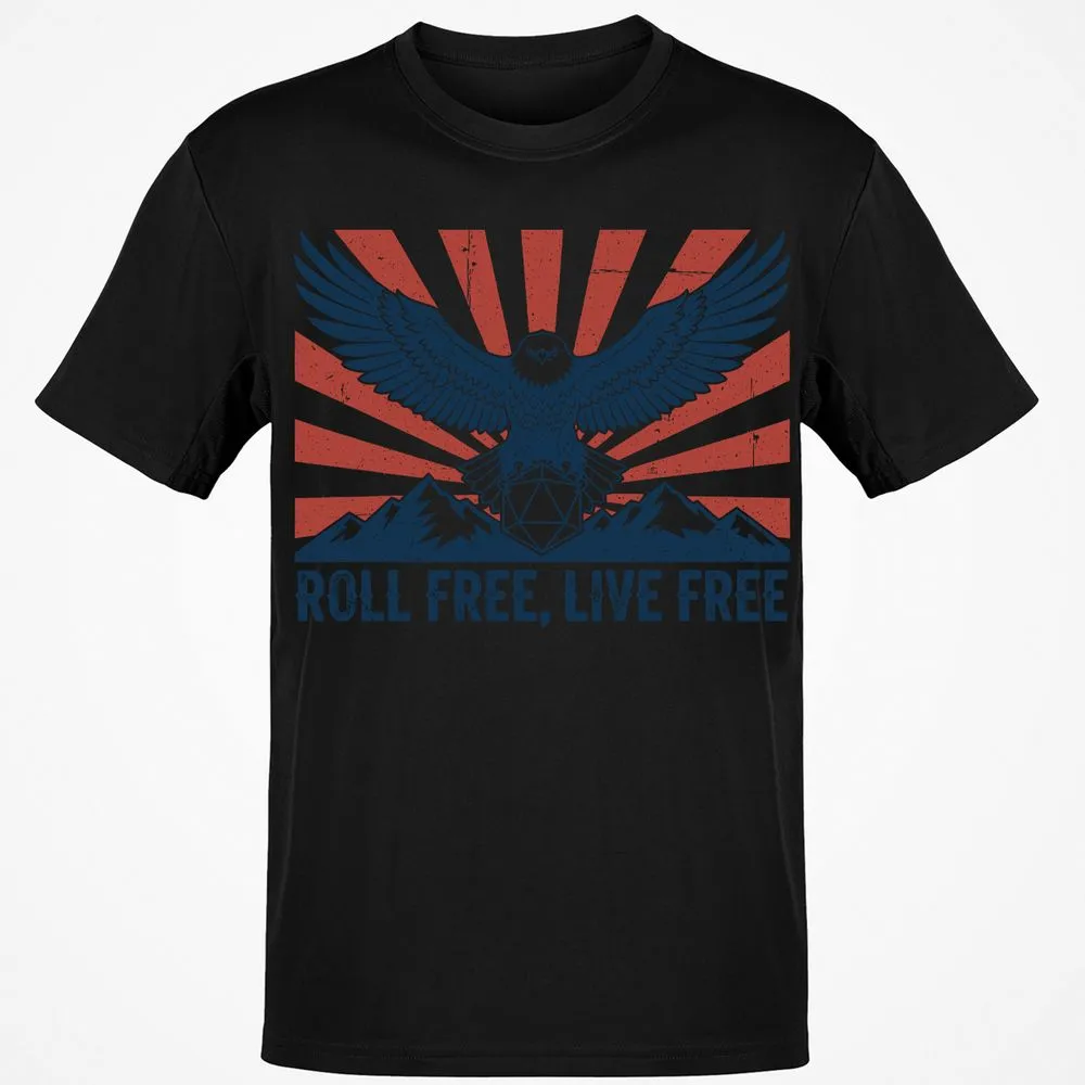 Roll Free, Live Free Classic Unisex T-Shirt - Black - 12