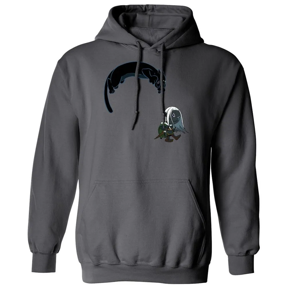 Drizzt And Guenhwyvar Classic Unisex Hoodie - Charcoal - 7