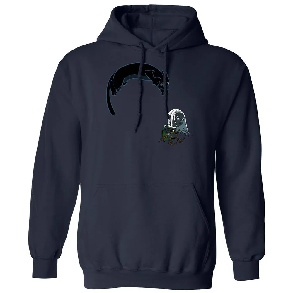 Drizzt And Guenhwyvar Classic Unisex Hoodie - Navy - 8