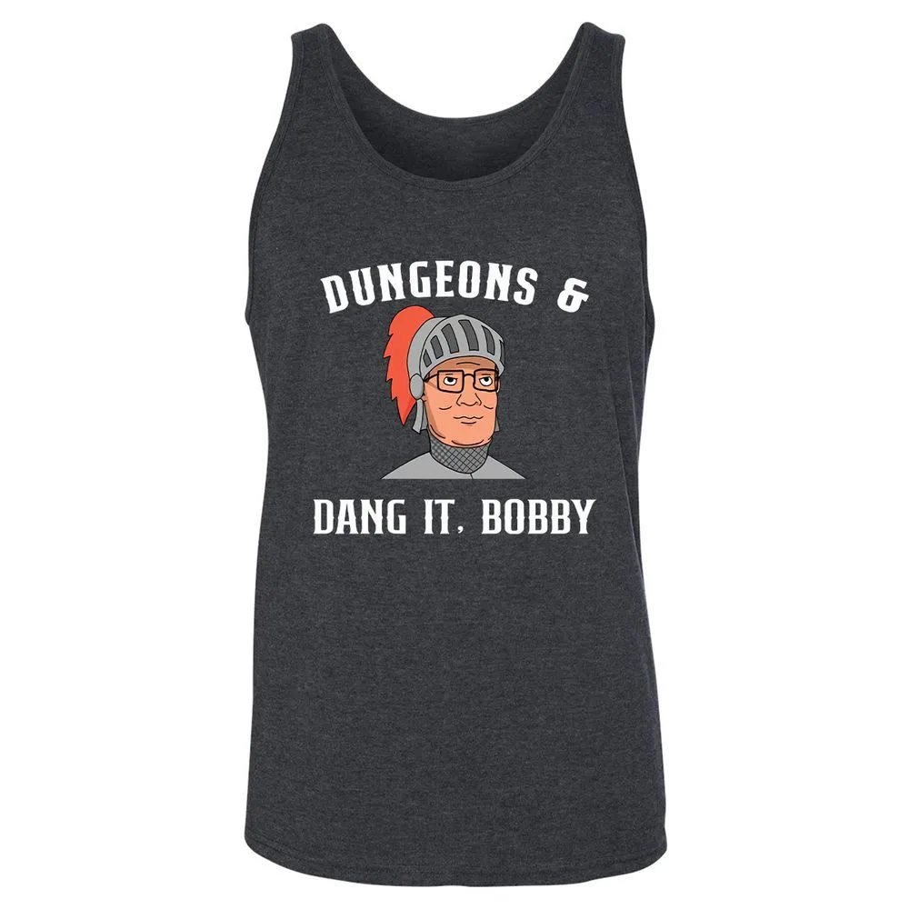 Dang It Bobby Unisex Jersey Tank - Dark Grey Heather - 6