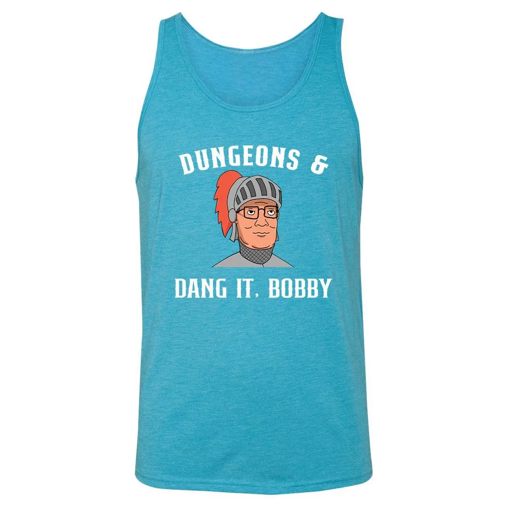 Dang It Bobby Unisex Jersey Tank - Aqua Triblend - 3