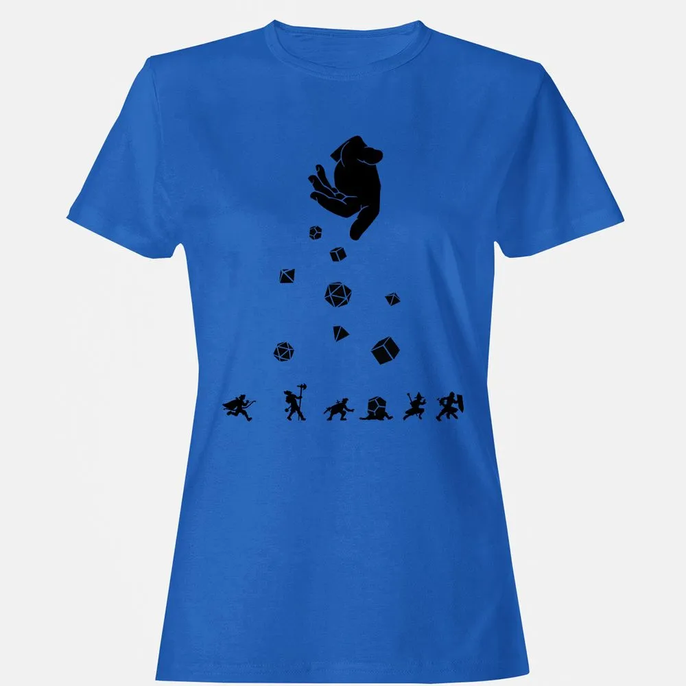 Rocks Fall, Everyone Dice Women's T-Shirt - Royal - 14