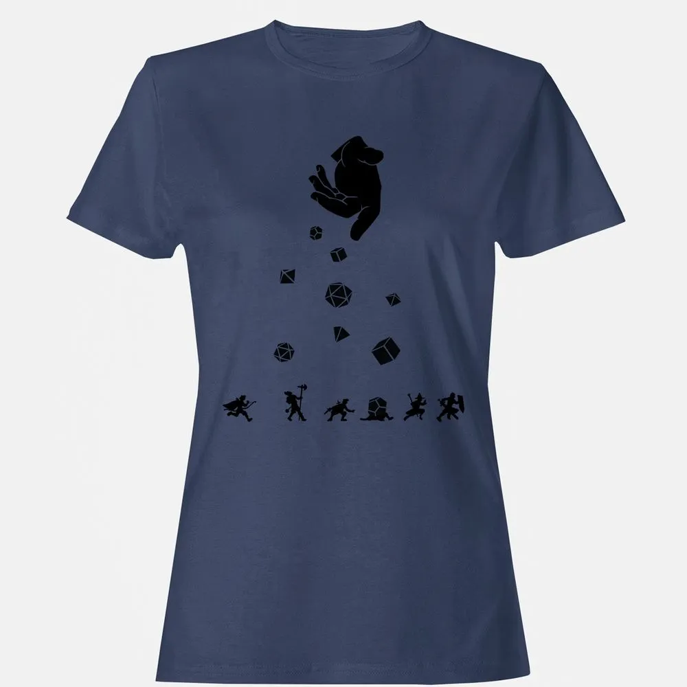 Rocks Fall, Everyone Dice Women's T-Shirt - Navy - 10