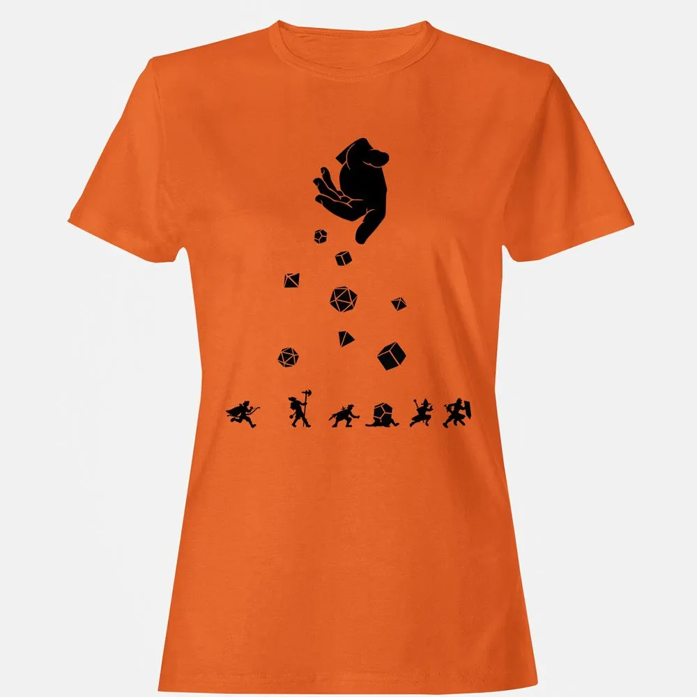 Rocks Fall, Everyone Dice Women's T-Shirt - Orange - 11
