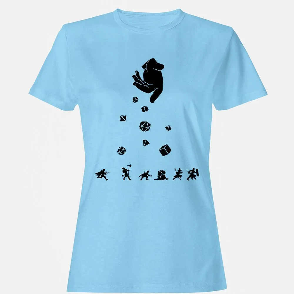 Rocks Fall, Everyone Dice Women's T-Shirt - Light Blue - 8